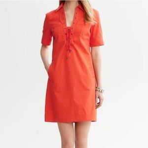 Banana Republic Heritage Lace-Up Safari Dress